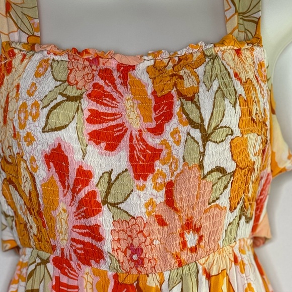 BOGO💥 Zesica Floral Print Maxi Dress Sz M Bin M Bin S - Picture 4 of 8